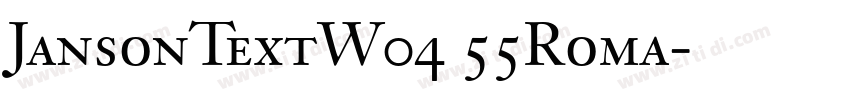 JansonTextW04 55Roma字体转换